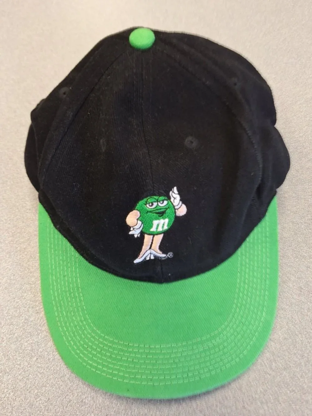Ms Green Official M&M Black Baseball Cap Dad Hat Mars Candy